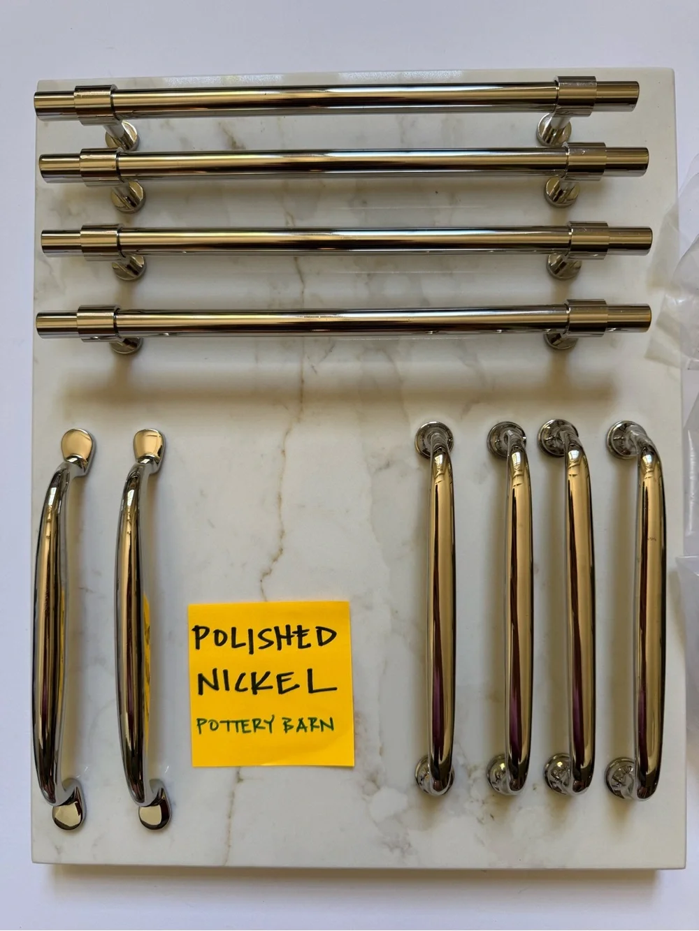 POTTERY BARN Polished Nickel Cabinet & Drawer Pulls